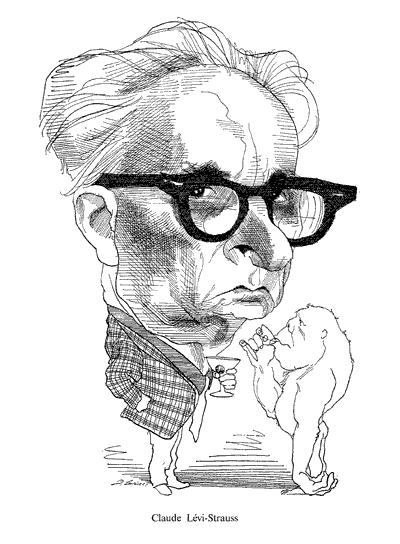 Claude Levi-Strauss - Caricatura